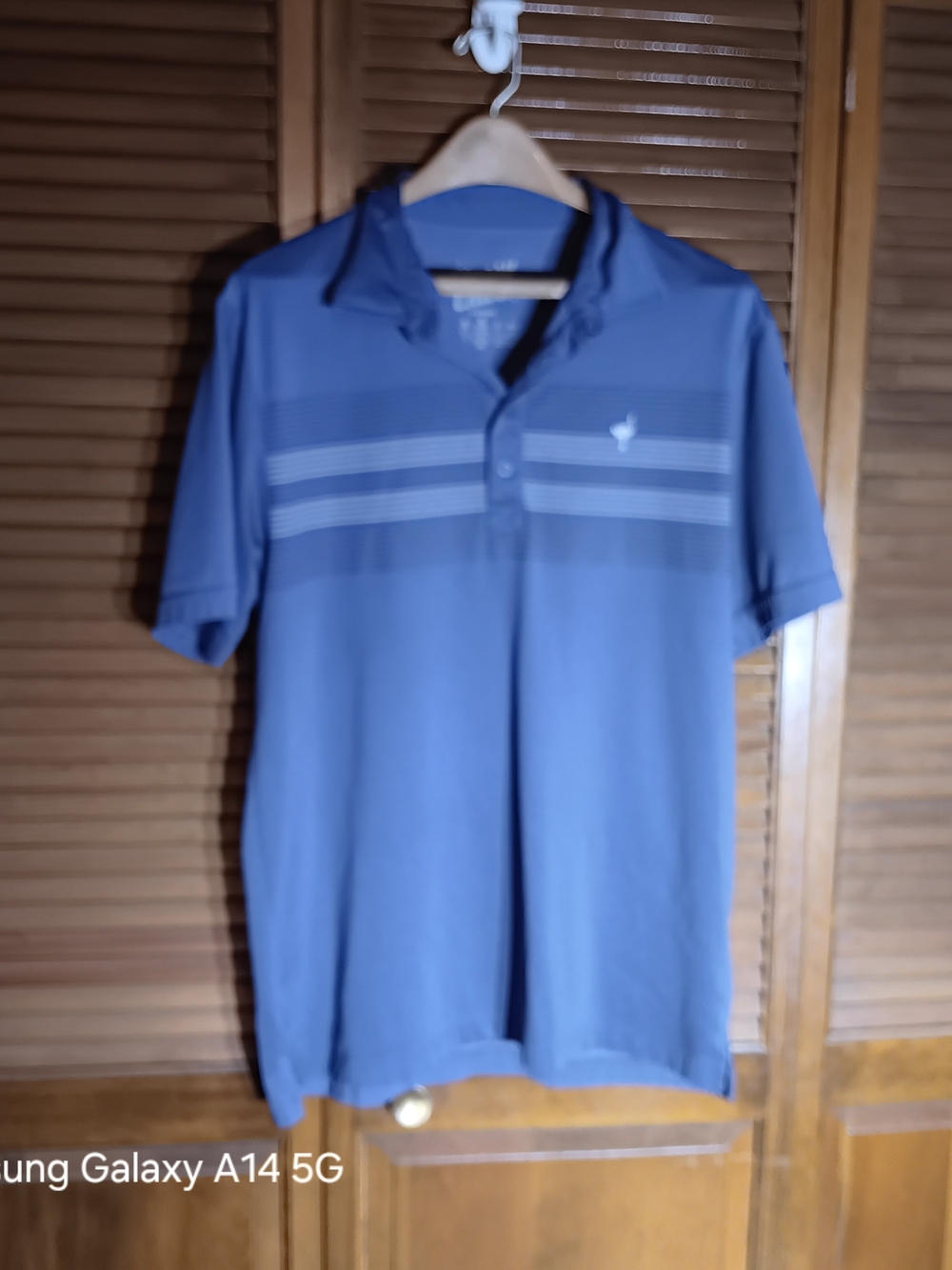 Men’s Lightweight Blue Polo Shirt - Large
